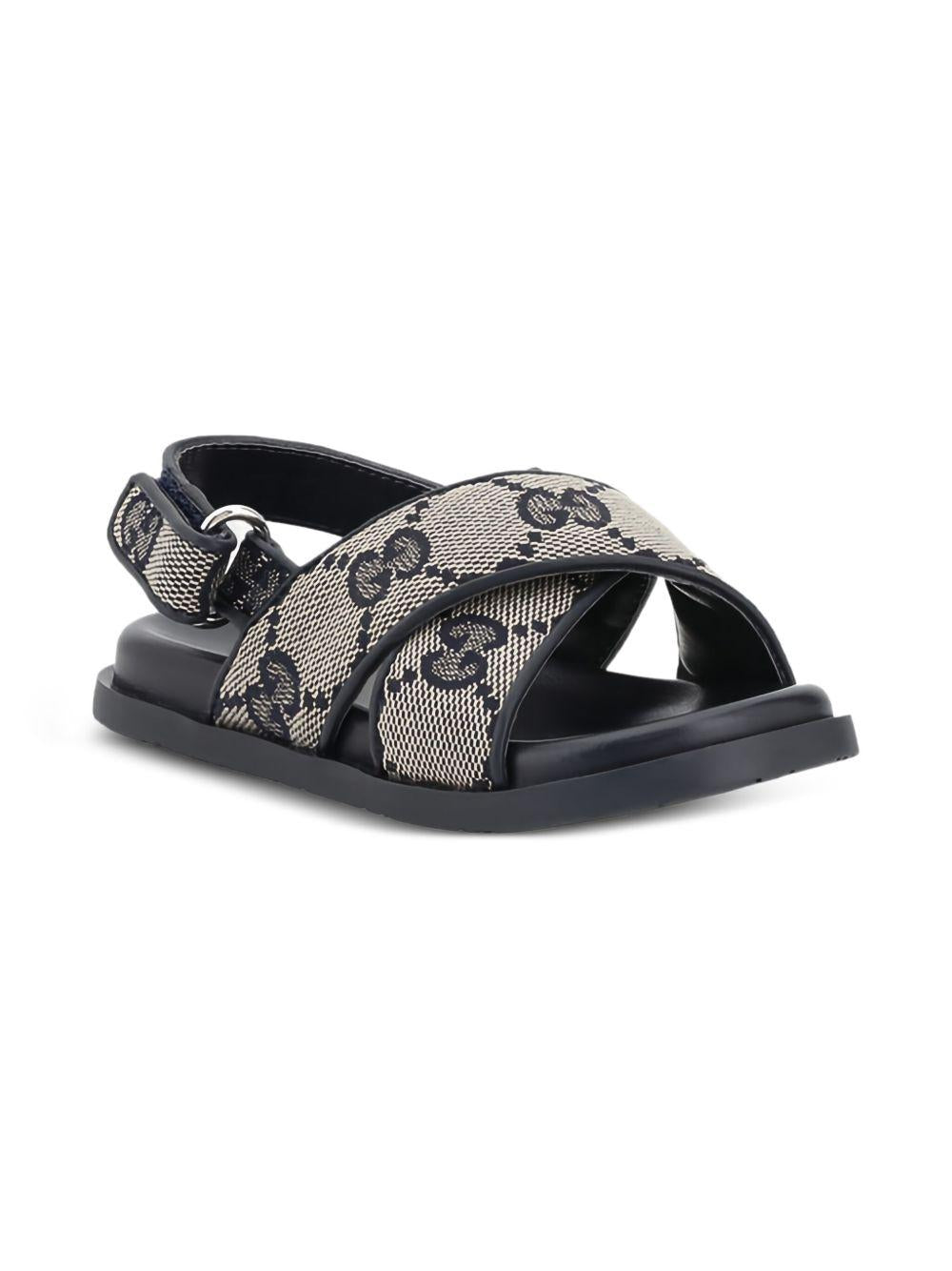 Sandali per bambino Gucci Kids beige con chiusura alla caviglia con fibbia 812671HWK20 4041 GUCCI KIDS 