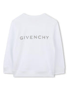 Felpa con motivo 4G per bambino Givenchy Kids bianco con girocollo H30695 10P GIVENCHY KIDS 