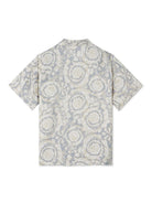 Camicia per bambino Versace Kids grigio con stampa Barocco 10182611A11195 5E340 VERSACE KIDS 