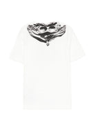 T-shirt per bambino C.P. Company bianca con logo sul davanti CPM006LAA17 10135 C.P.COMPANY KIDS 