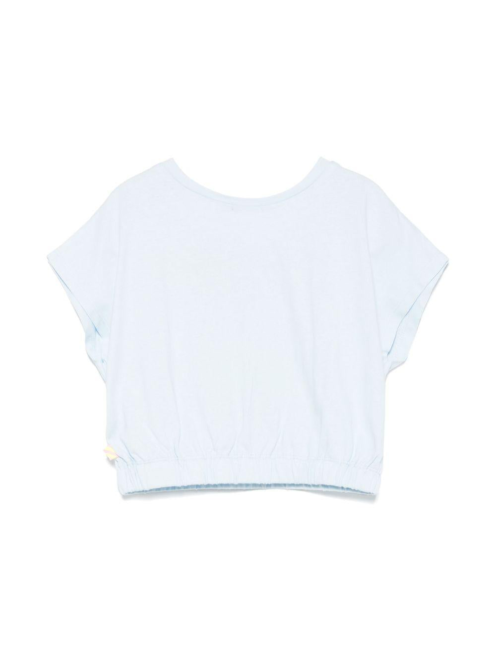 T-shirt per bambina Billieblush azzurro con motivo cuore U20952 76F BILLIEBLUSH 