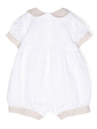 Body in lino con volant DANDOLO BIANCO JESURUM KIDS 