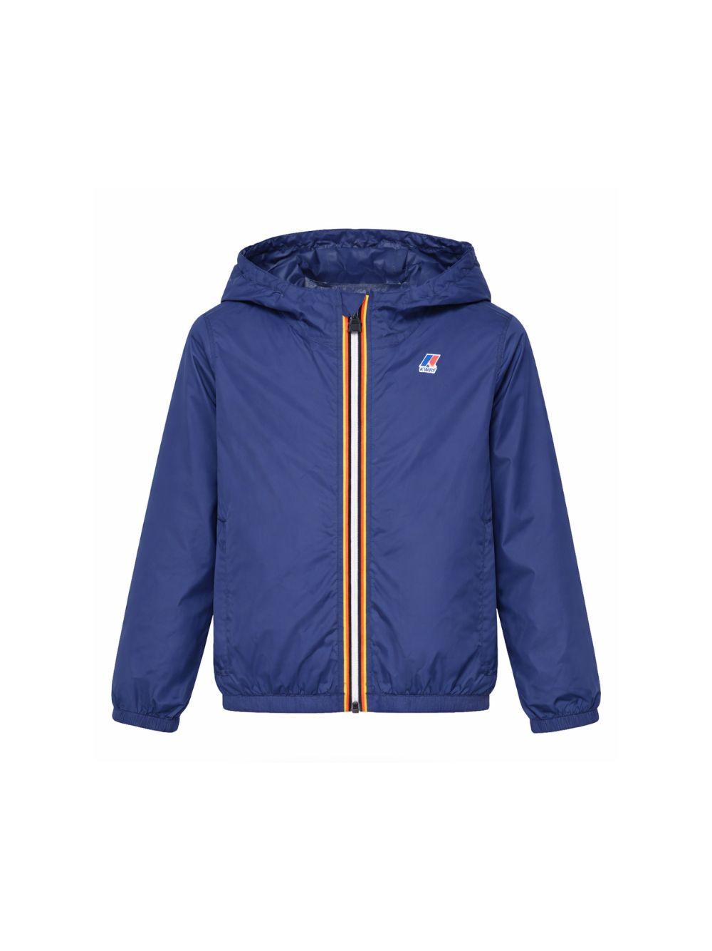 Giacca P. Le Vrai Claude 4.0 per bambini K Way Kids blu con cappuccio K61336W B67 K-WAY KIDS 