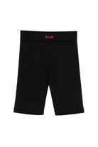 Leggins per bambina MSGM Kids neri con logo sul davanti S6MSJGCI230 110 MSGM KIDS 