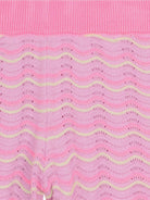 Shorts per bambina Billieblush rosa con motivo a onde in maglia U21895 929 BILLIEBLUSH KIDS 