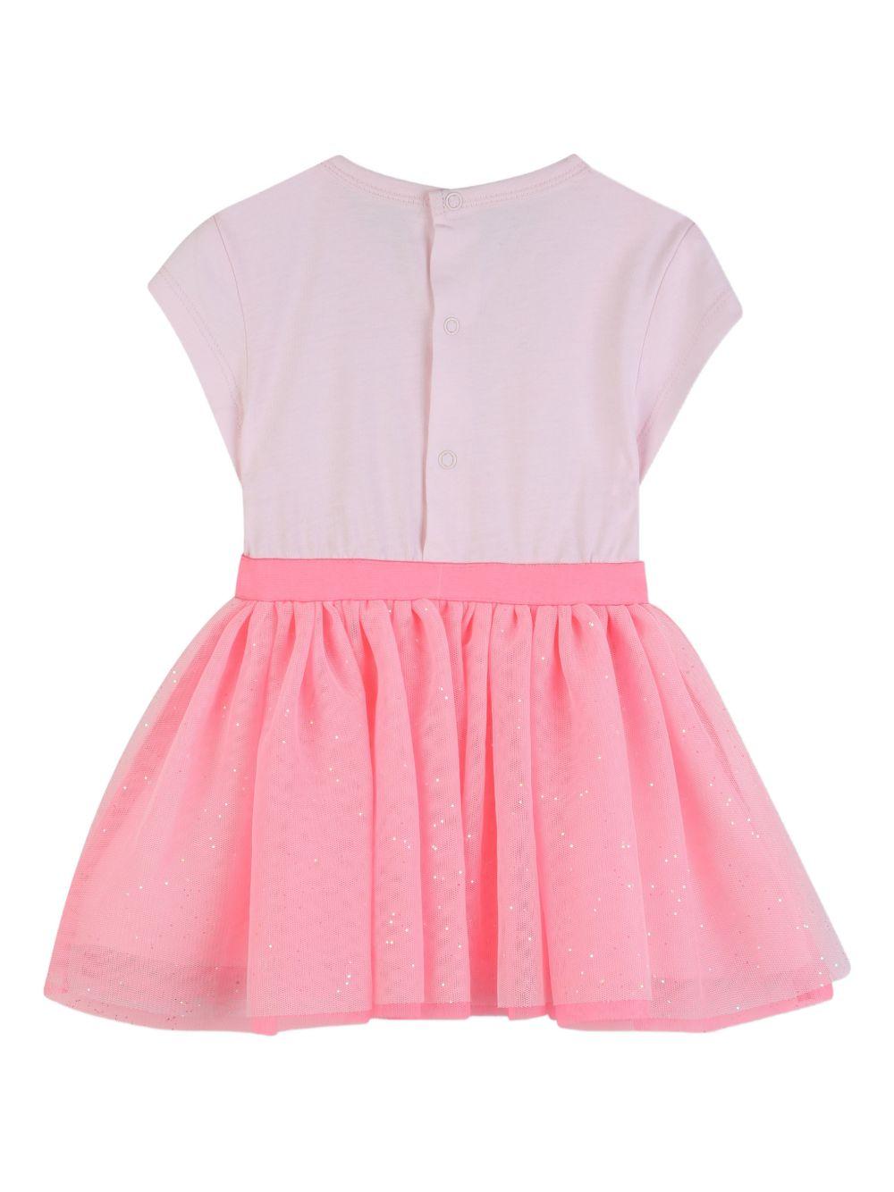 Abito per neonata Billieblush rosa con ricamo borsa a forma di leoncino U21791 44L BILLIEBLUSH KIDS 