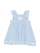Abito per neonata  Tartine & Chocolat azzurro con ruches e ricami CC30151 43 TArtine & Chocolat KIDS 