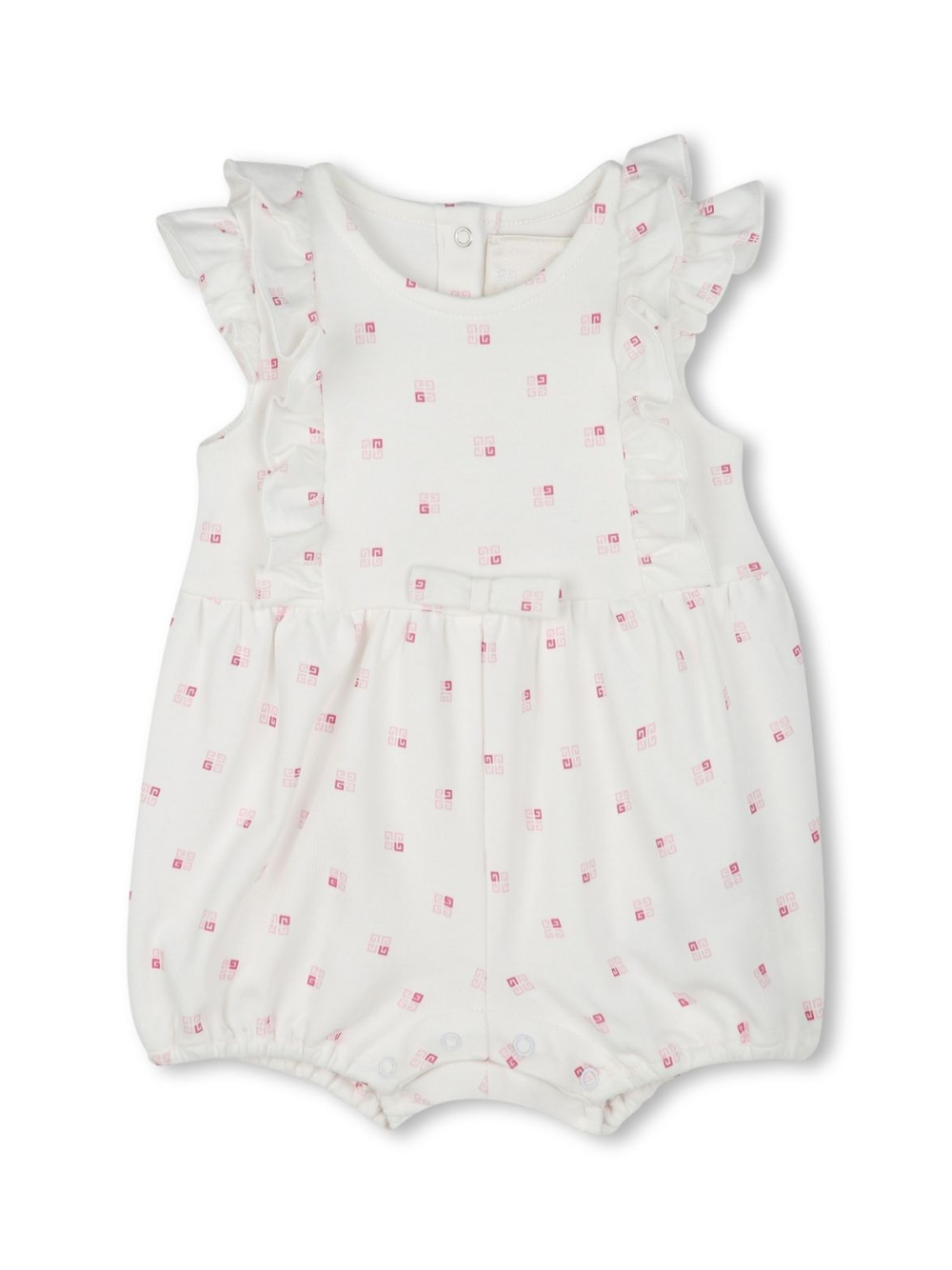 Body con stampa per neonata Givenchy Kids bianco con dettaglio fiocco H30608 44Z GIVENCHY KIDS 