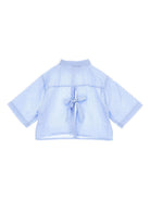 Camicia per bambina Philosophy di Lorenzo Serafini Kids azzurra con design a righe I1G313 7316 0058 PHILOSOPHY KIDS 