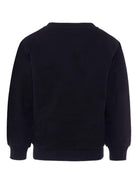 Felpa per bambino Balmain Kids nera con stampa logo sul davanti BX4P10 Z3183 930BC BALMAIN KIDS 