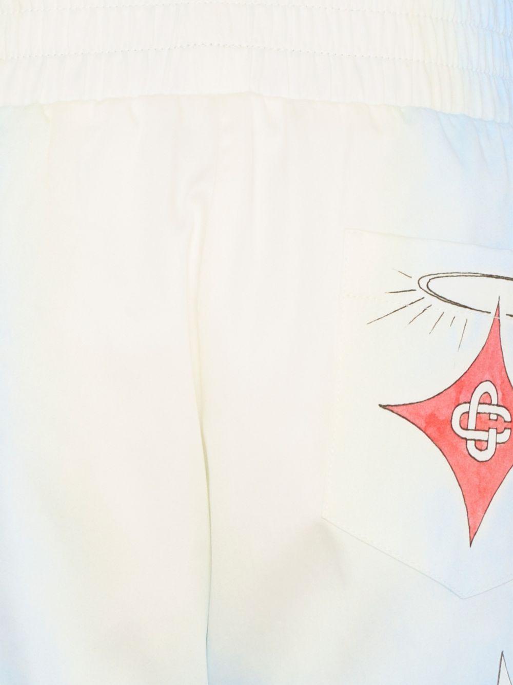 Shorts per bambino Casablanca Kids blu con stampa grafica KSP26TR31702 ALOHA CASABLANCA KIDS 