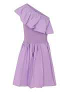 Abito per bambina Molo violetto con design monospalla 2S25E106 5437 MOLO KIDS 