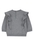 Felpa per bambina Chloé Kids grigia con stampa con logo C20705 A46 CHLOE' KIDS 