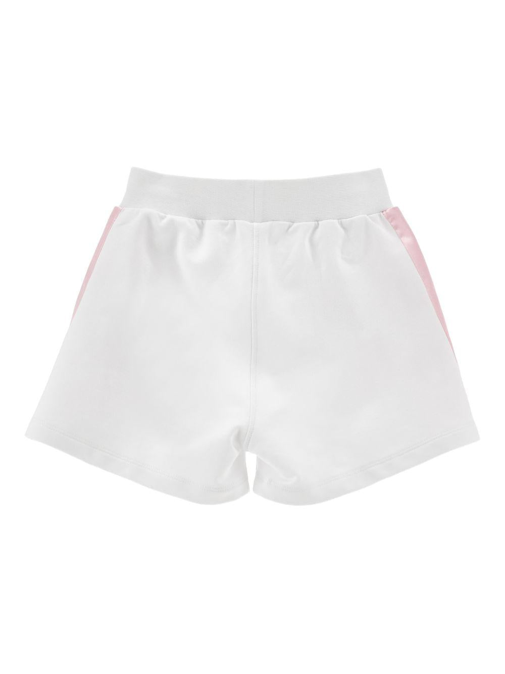 Shorts per bambina Monnalisa bianco con stampa a fiori 19G403 7007 9990 MONNALISA KIDS 