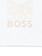 T-shirt per neonato Boss Kids bianca con dettaglio logo J53034 10P BOSS KIDS 