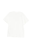 T-shirt per bambina Elisabetta Franchi La Mia Bambina bianca con dettaglio logo EFTS2610JE006 0115 ElISABETTA FRANCHI KIDS 