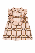 Abito per neonata Elisabetta Franchi La Mia Bambina rosa arricciato con stampa EGAB2300TVE02 C053 ElISABETTA FRANCHI KIDS 