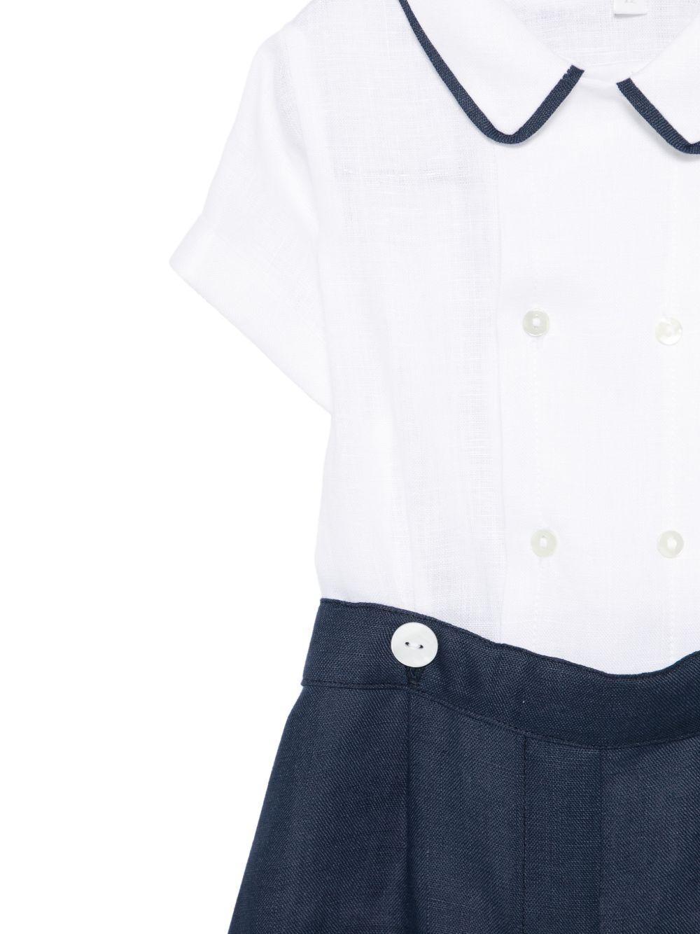 Tutina per neonato Mariella Ferrari multicolore con colletto a punta PLF6 NAVY MARIELLA FERRARI KIDS 