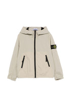Giacca per bambino Stone Island Junior grigio con cappuccio L1S64100012S0203 V0095 STONE ISLAND KIDS 