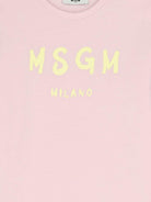 Abito per bambina MSGM Kids rosa con stampa logo S6MSJGDR068 MS076 MSGM KIDS 