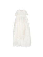 Abito battesimale per neonata Dolce & Gabbana Kids bianco con decorazione in pizzo L0EGG0 G7J1C S9000 DOLCE & GABBANA KIDS 
