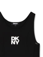 Abito per bambina DKNY Kids nero con logo sul davanti D62601 09B DKNY KIDS 