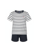 Set pigiama t-shirt e shorts per bambini Petit Bateau multicolore con design a righe A01DD 01 PETIT BATEAU KIDS 