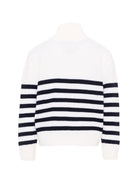 Maglione per bambino Paul & Shark Kids bianco con motivo a righe orizzontali WUW006LHE88 10057 PAUL & SHARK KIDS 