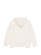Felpa per bambina Palm Angels Kids bianca con cappuccio PGBB014S26FLE001 002 PALM ANGELS KIDS 