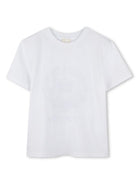 T-shirt per bambino Givenchy Kids bianco con ricamo con motivo stemma H30737 10P GIVENCHY KIDS 
