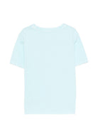T-shirt per bambino MC2 Saint Barth Kids azzurra con logo goffrato POT0002 01233L MC2 ST. BARTH KIDS 