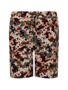 Shorts per bambino MSGM Kids multicolore con stampa camouflage S6MSJBBE192 167 MSGM KIDS 
