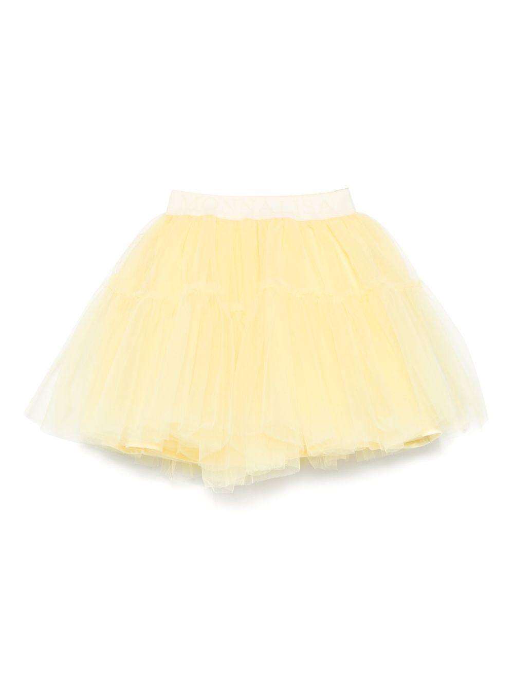 Gonna per bambina Monnalisa giallo in tulle 17EGON T9945 1414 MONNALISA 