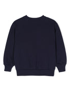 Felpa per bambino Gucci Kids blu navy con stampa logo sul davanti 793528XJGPJ 4392 GUCCI KIDS 