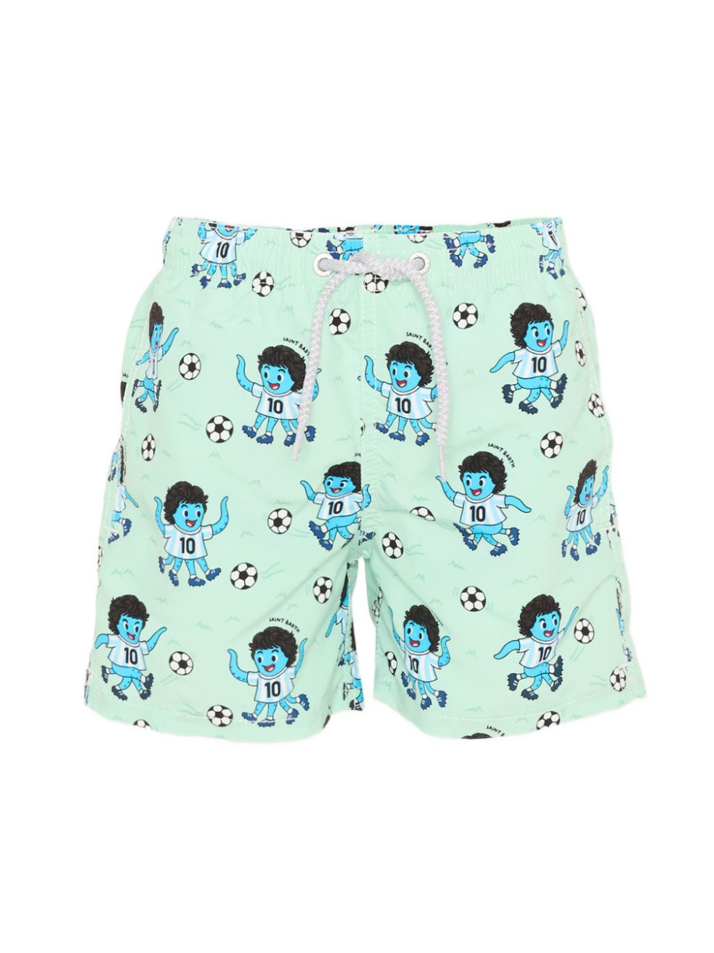 Costume da bagno per bambino MC2 Saint Barth Kids verde con stampa fumetto JEA0001 02042L MC2 ST. BARTH KIDS 