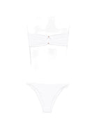 Bikini da donna MC2 Saint Barth bianco con dettagli arricciati VIR0008 08636L MC2 ST. BARTH 