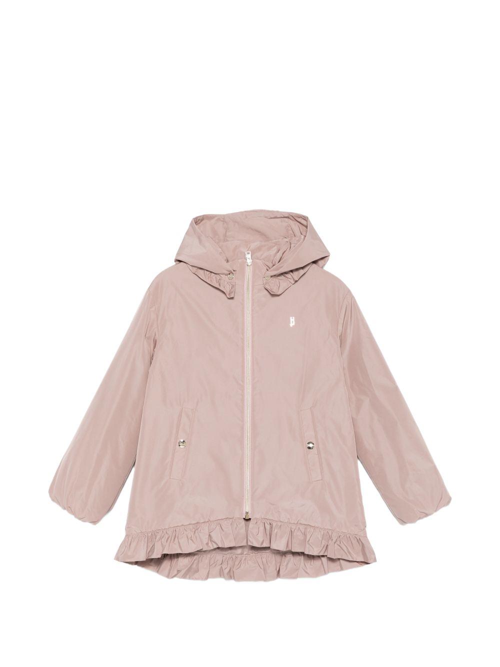 Giubbino per bambina Herno Kids rosa con cappuccio rimovibile GI000101G12483Z 4035 HERNO KIDS 