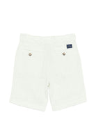 Shorts per bambino Paul & Shark Junior verde con passanti per cintura WUQ001LUC01 31232 PAUL & SHARK KIDS 