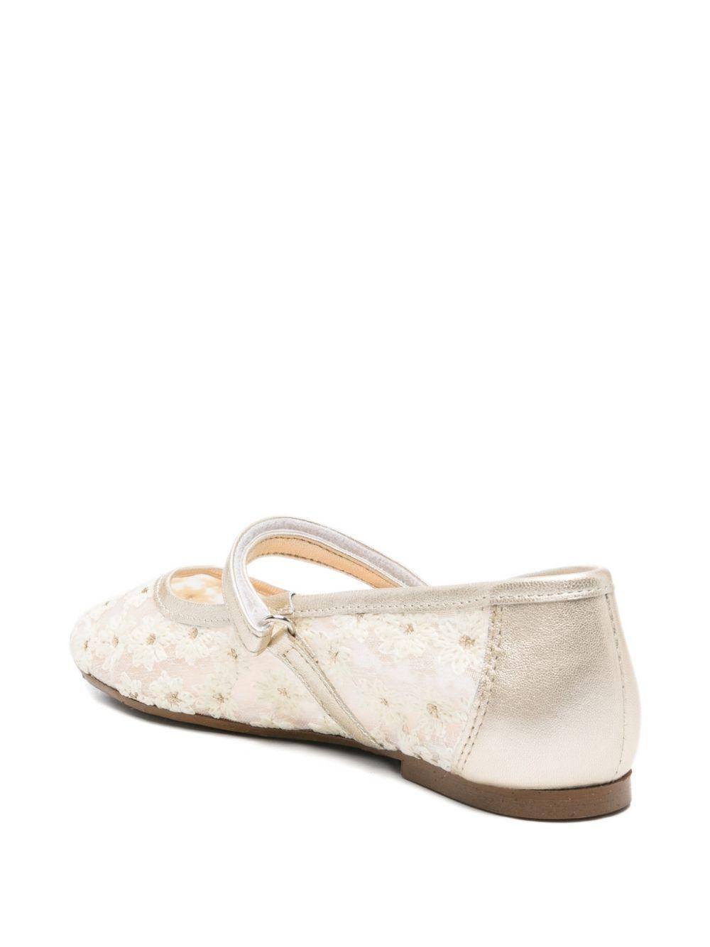 Ballerine per bambina Eli1957 beige con cinturino floreale 40143AN BEIGE Eli Kids 
