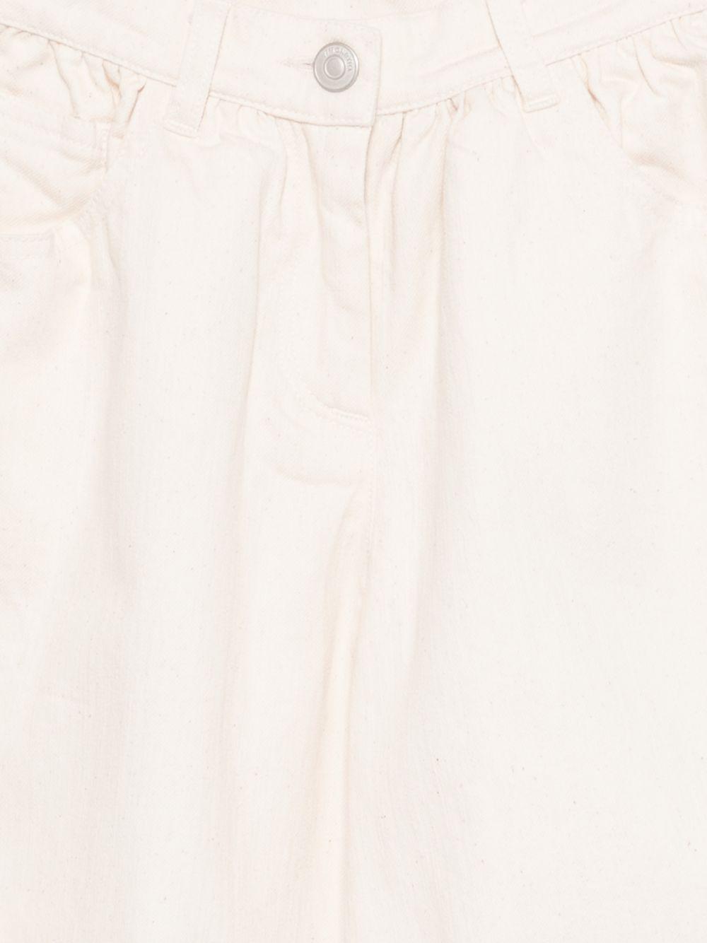 Jeans per bambina Simonetta bianco a gamba ampia SY6A70 D0112 105BC SIMONETTA 