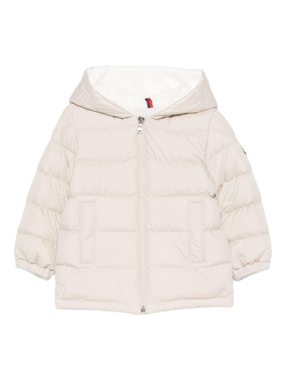 Giacca Najan per neonati Moncler Enfant beige con cappuccio K29511A00007597YW 20N MONCLER ENFANT 