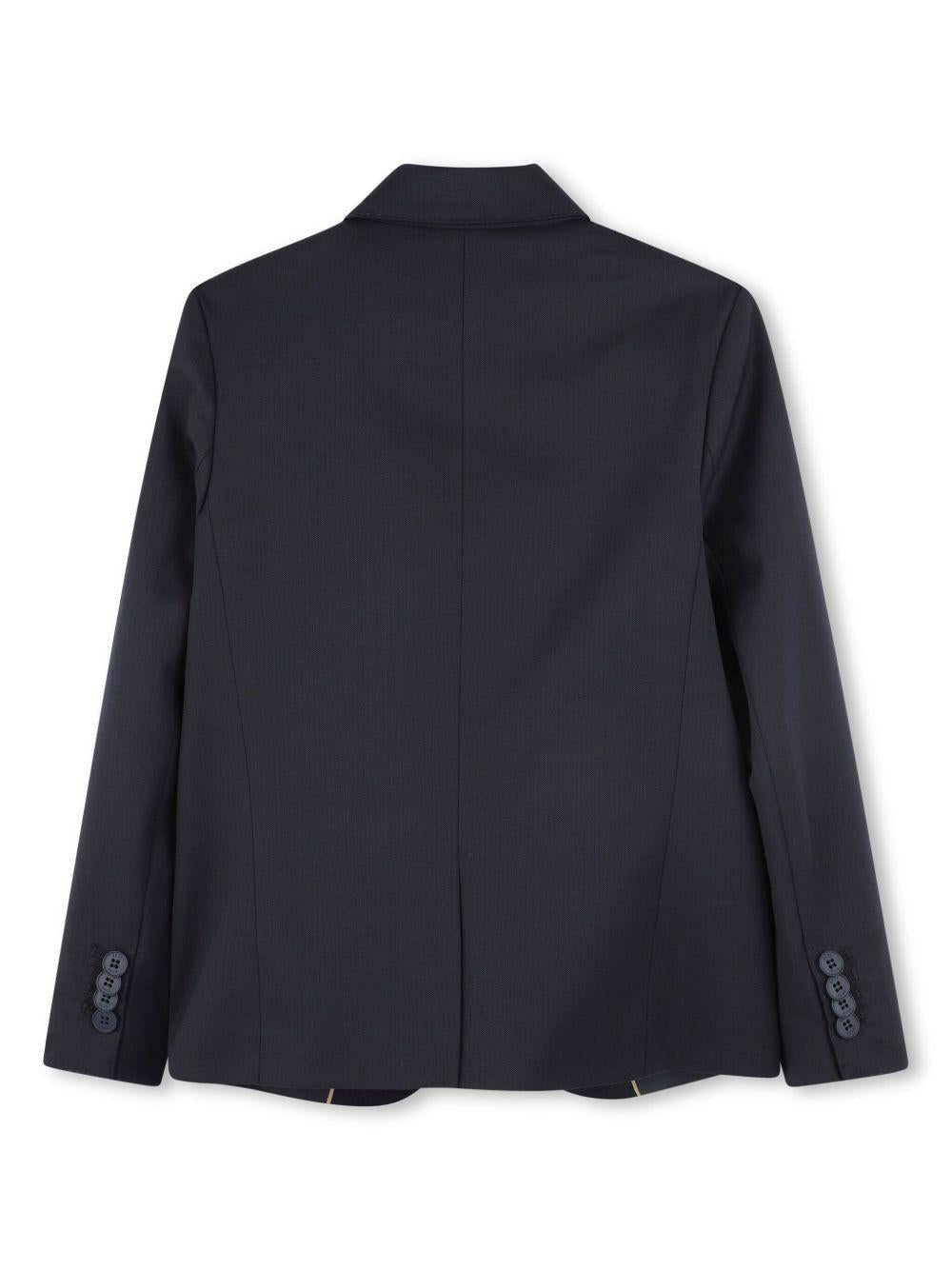 Blazer Ceremony per bambino BOSS Kidswear blu con polsini con bottone J52070 862 BOSS KIDS 