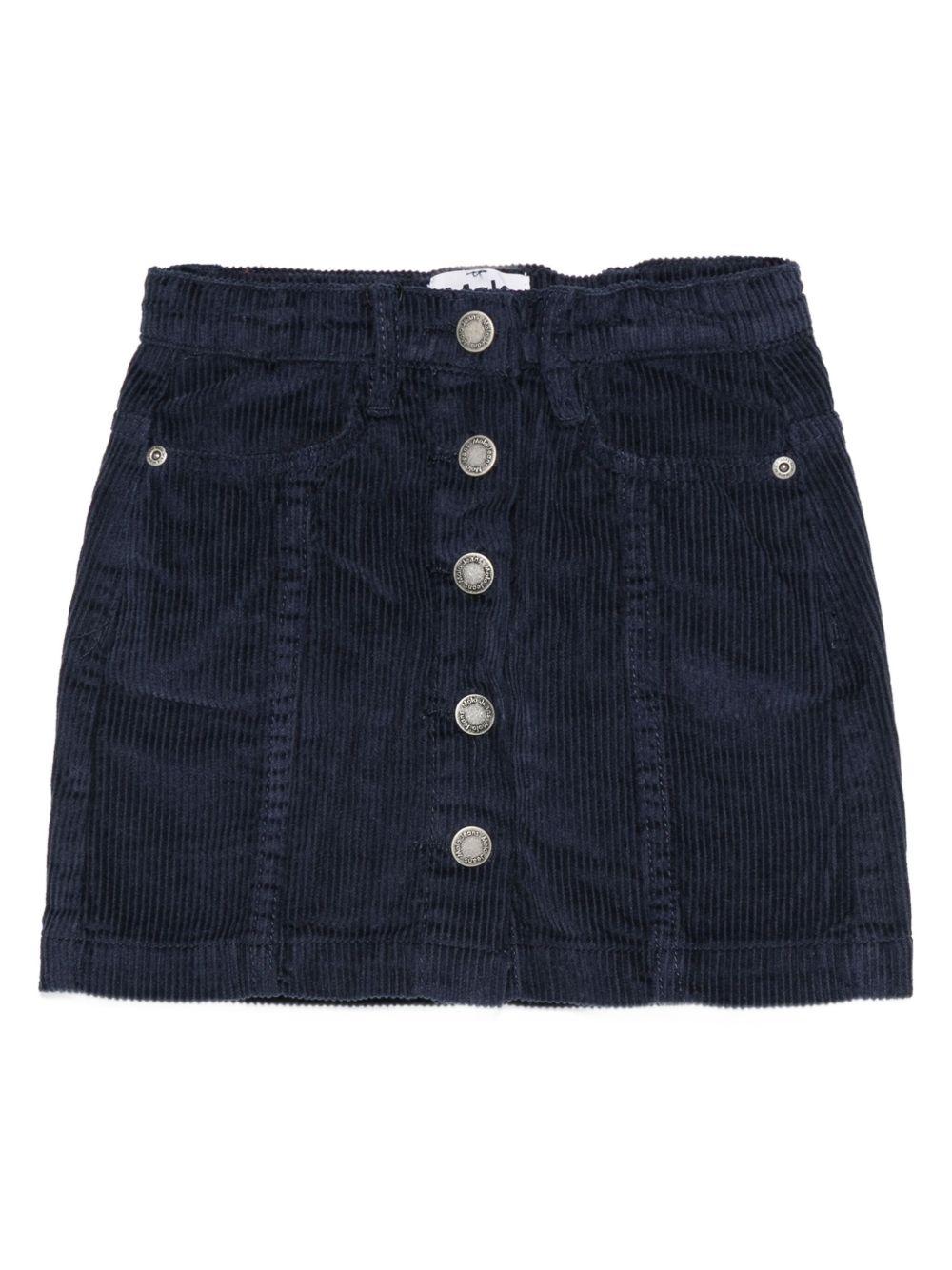 Gonna per bambina Molo blu a coste 2W25D108 8552 MOLO 