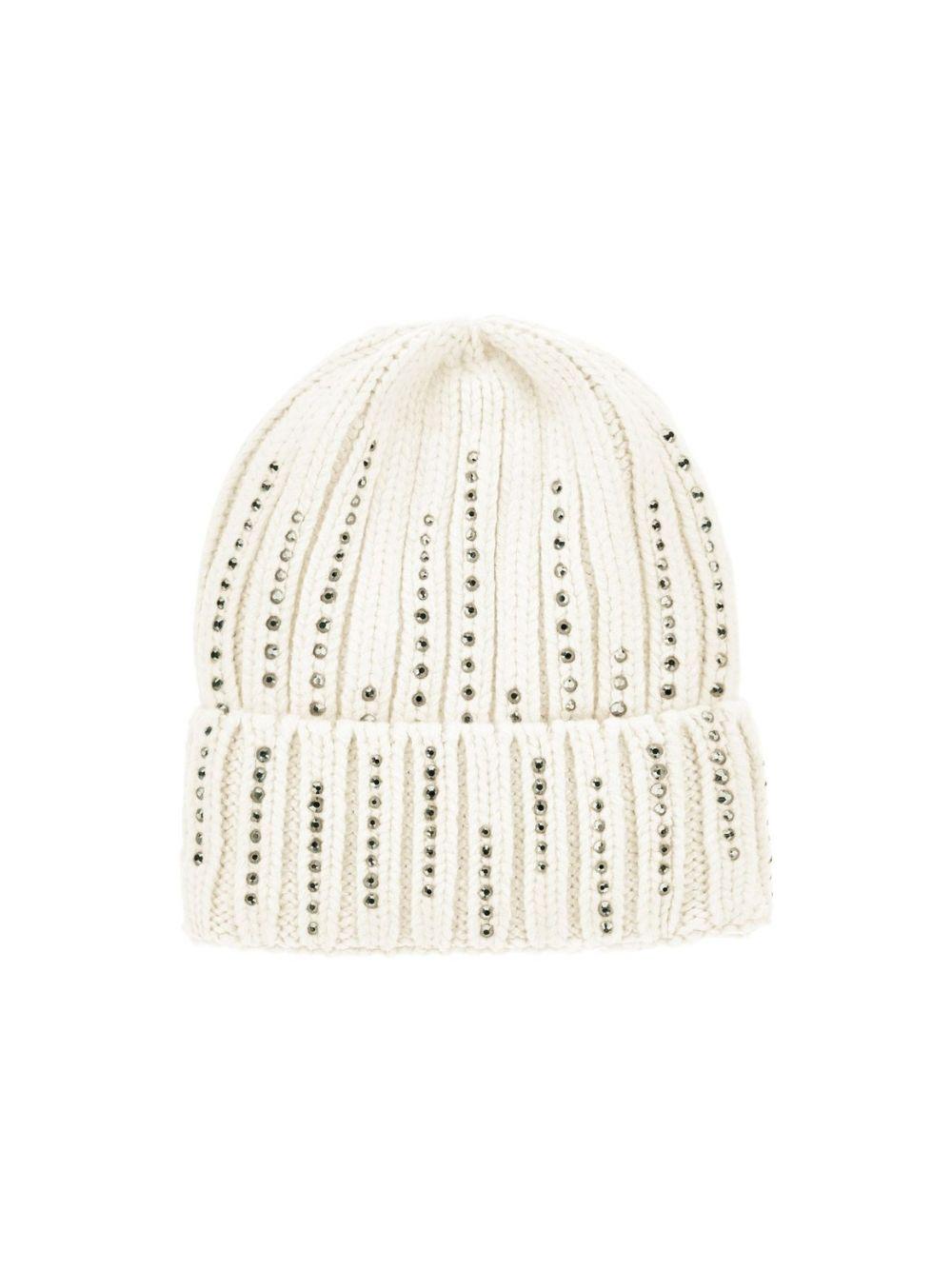 Cappello per bambina Monnalisa Kids bianco con decorazioni con strass 17H004 8064 0001 MONNALISA KIDS 