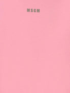 T-shirt per bambina MSGM Kids rosa con collo alto F5MSJGTH192 MS038 MSGM KIDS 
