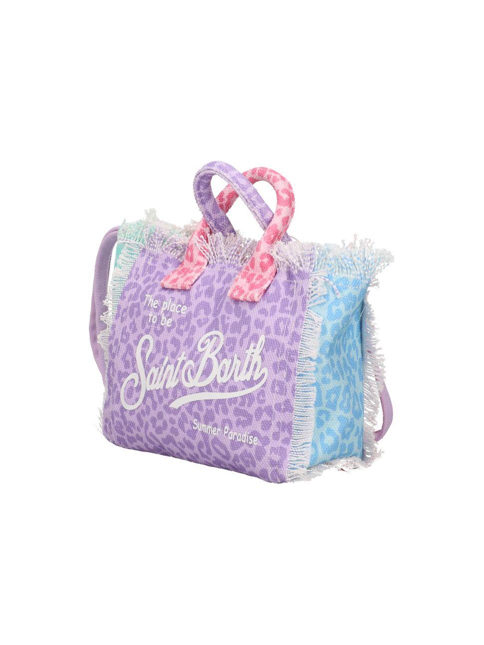 Borsa Vanity Mini MC2 Saint Barth multicolore con stampa grafica animalier VAMI001 03447L MC2 ST. BARTH KIDS 