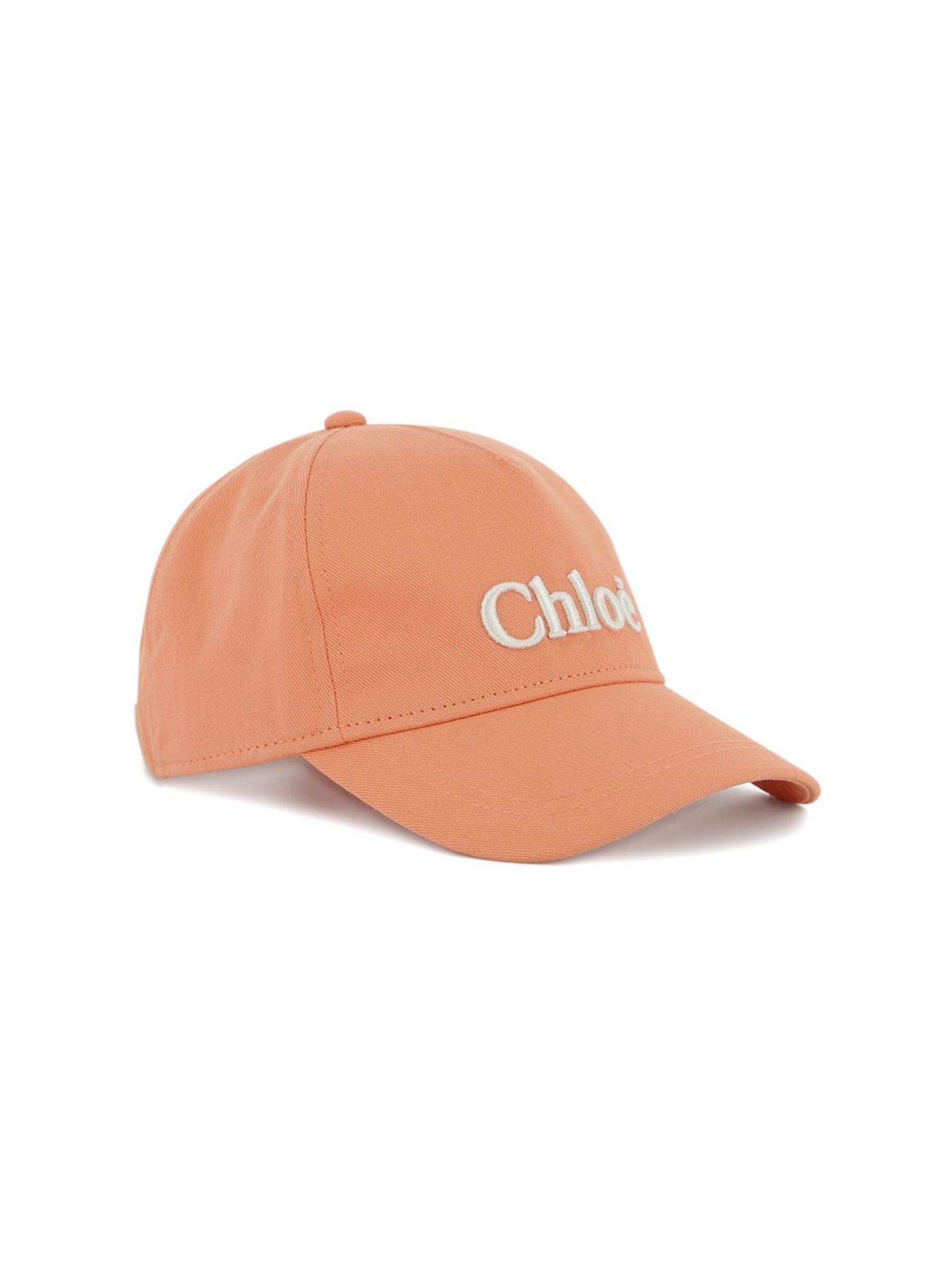 Cappello per bambina Chloé Kids rosa con logo ricamato C20871 43A CHLOE' KIDS 