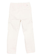 Pantaloni per bambino Paolo Pecora Kids bianco con tasca cargo PP4114 BURRO PAOLO PECORA KIDS 