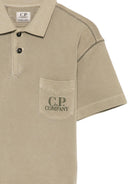 Polo per bambino C.P. Company Kids beige con colletto CUM010LFC00 30915 C.P.COMPANY KIDS 