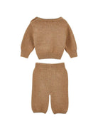 Completo per neonata Monnalisa Kids marrone con intarsio Teddy Bear 22H505 8060 0003 MONNALISA KIDS 